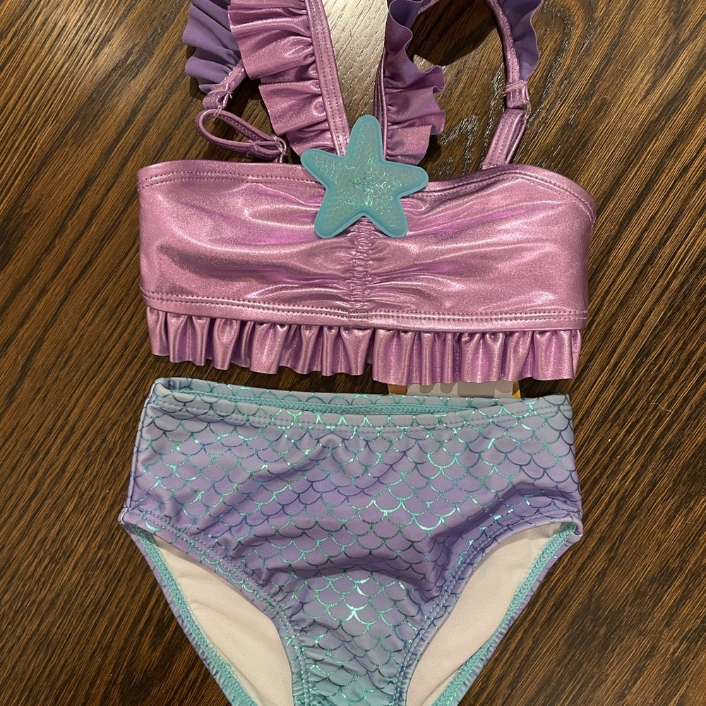 Disney mermaid 3 piece swim suit